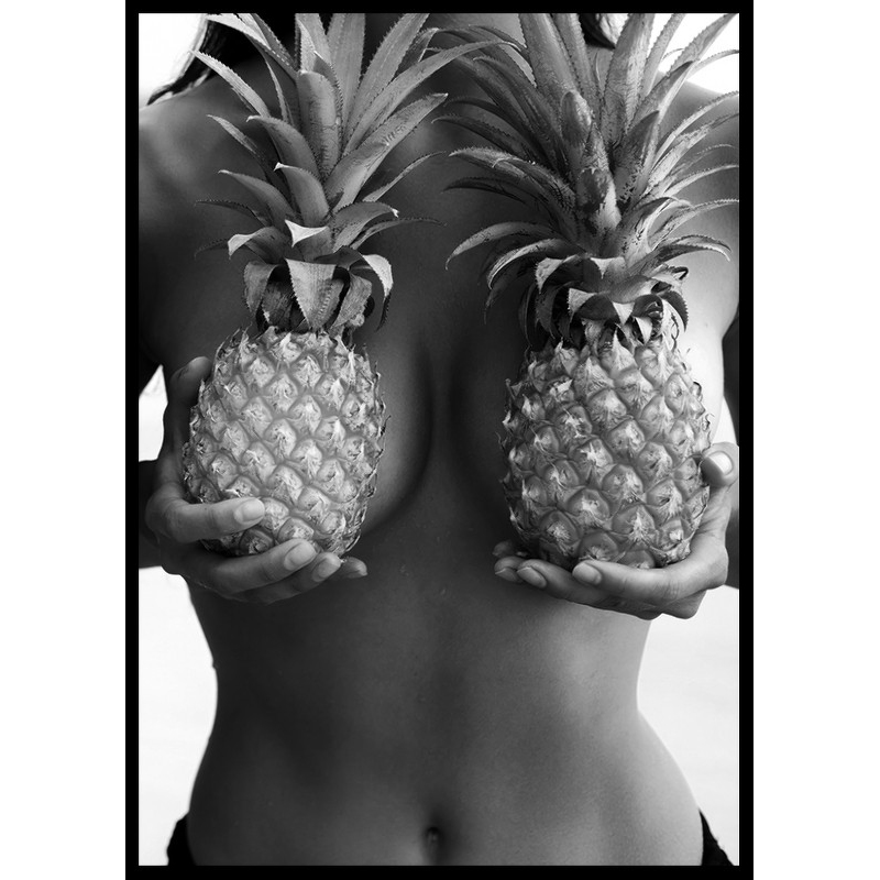 Poster Gallerix Them Pineapples B&W