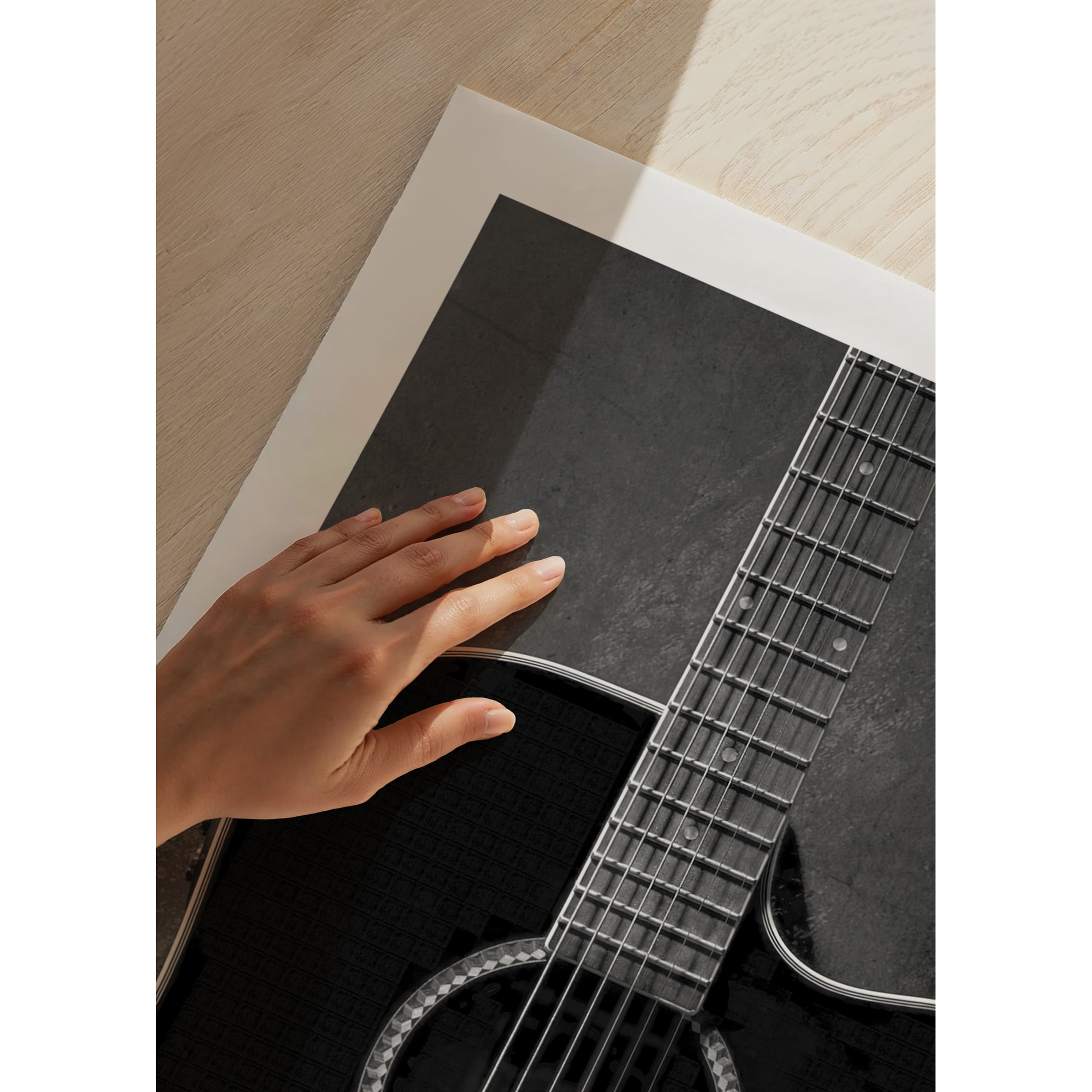 Poster Gallerix Black Guitarr