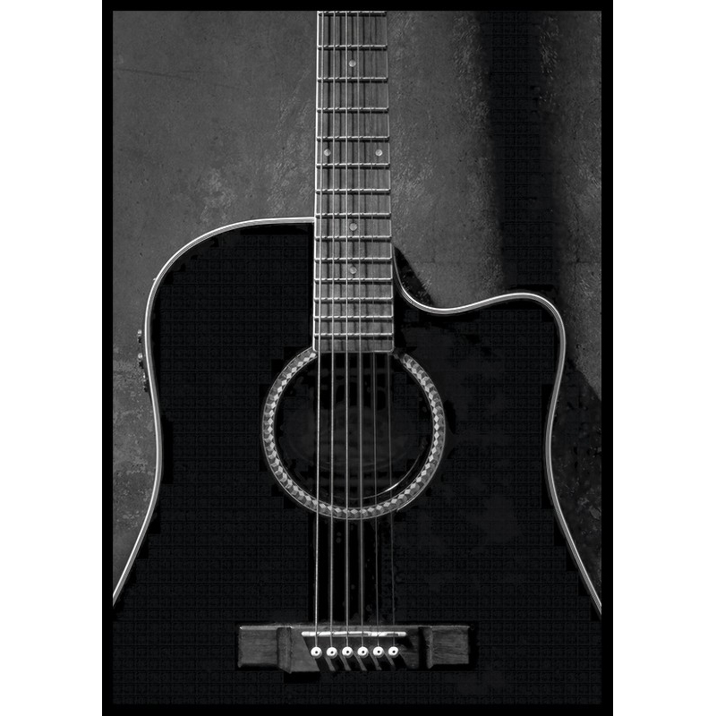 Poster Gallerix Black Guitarr