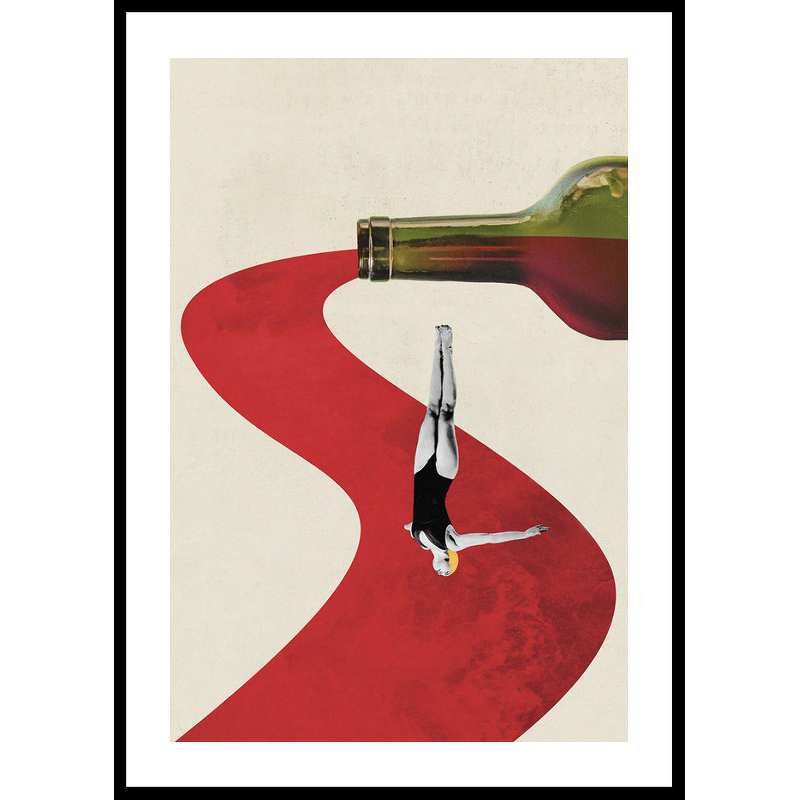 Poster Gallerix Diver In Wine River