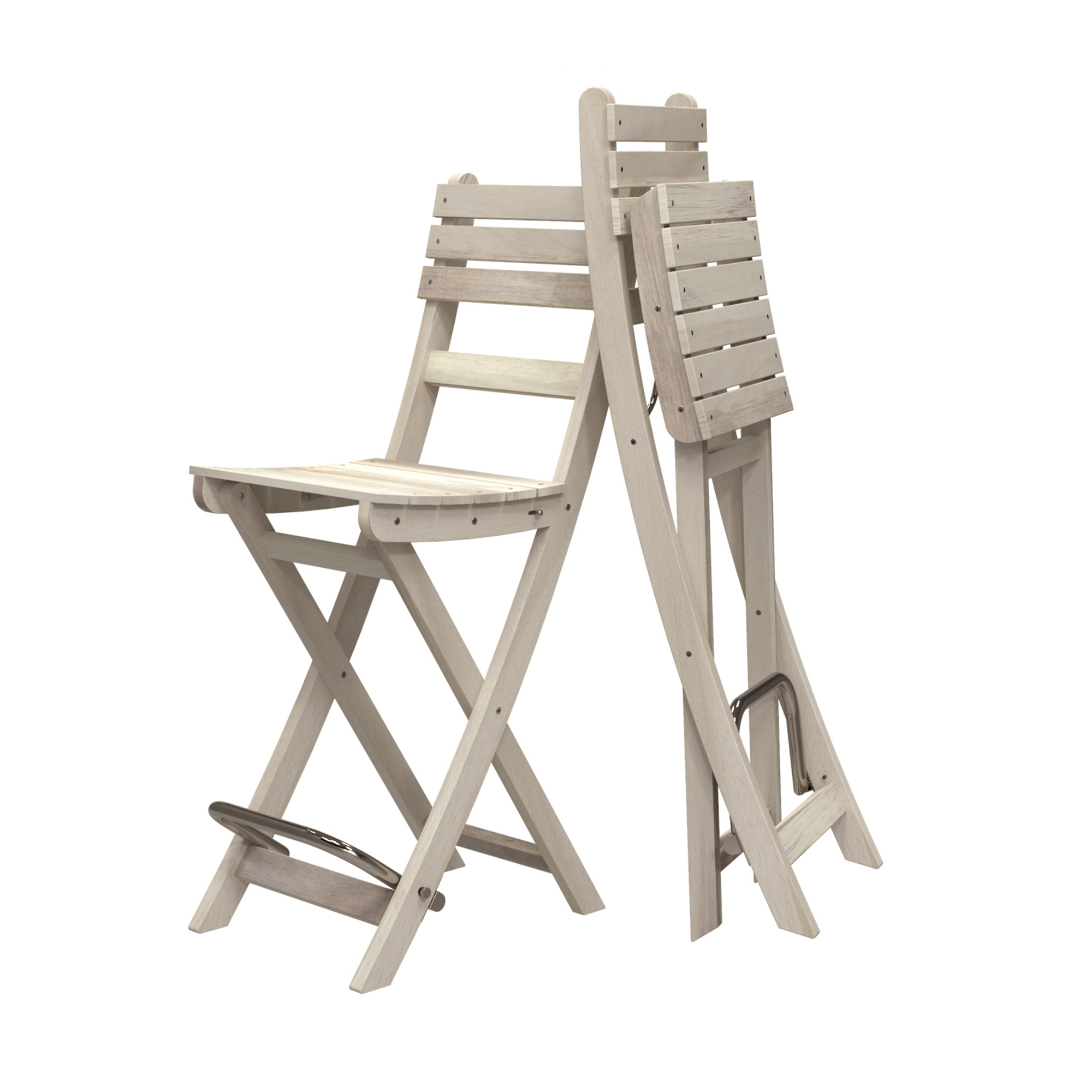 Trädgårdsstol Interbuild Sofia BarStol Vit