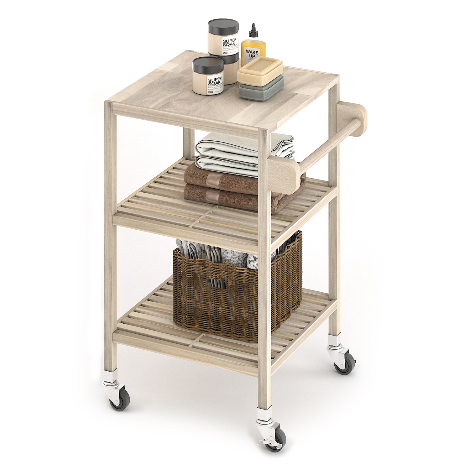 Serveringsvagn Interbuild Holger Quattro Vit
