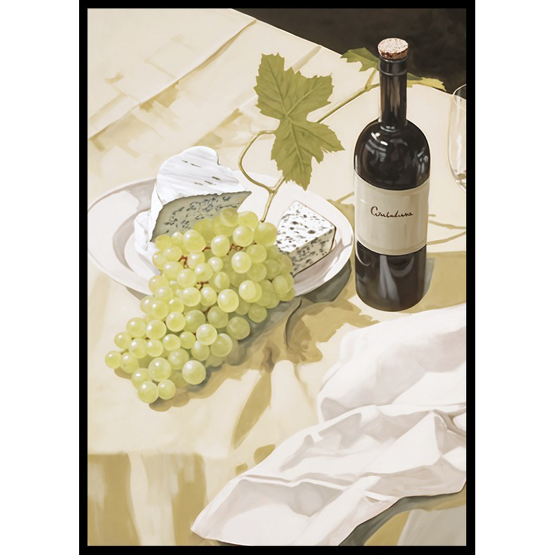 Poster Gallerix Wine And Grapes