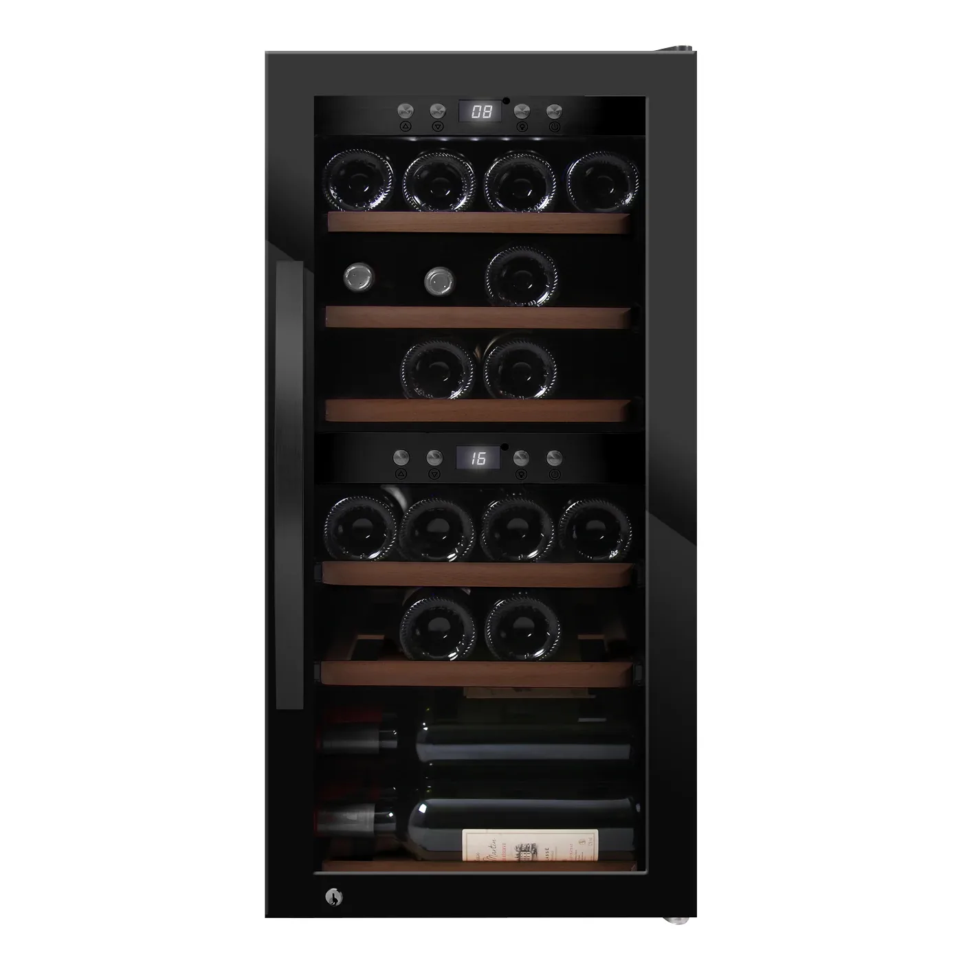 Fristående vinkyl mQuvée WineExpert 24 Fullglass Black