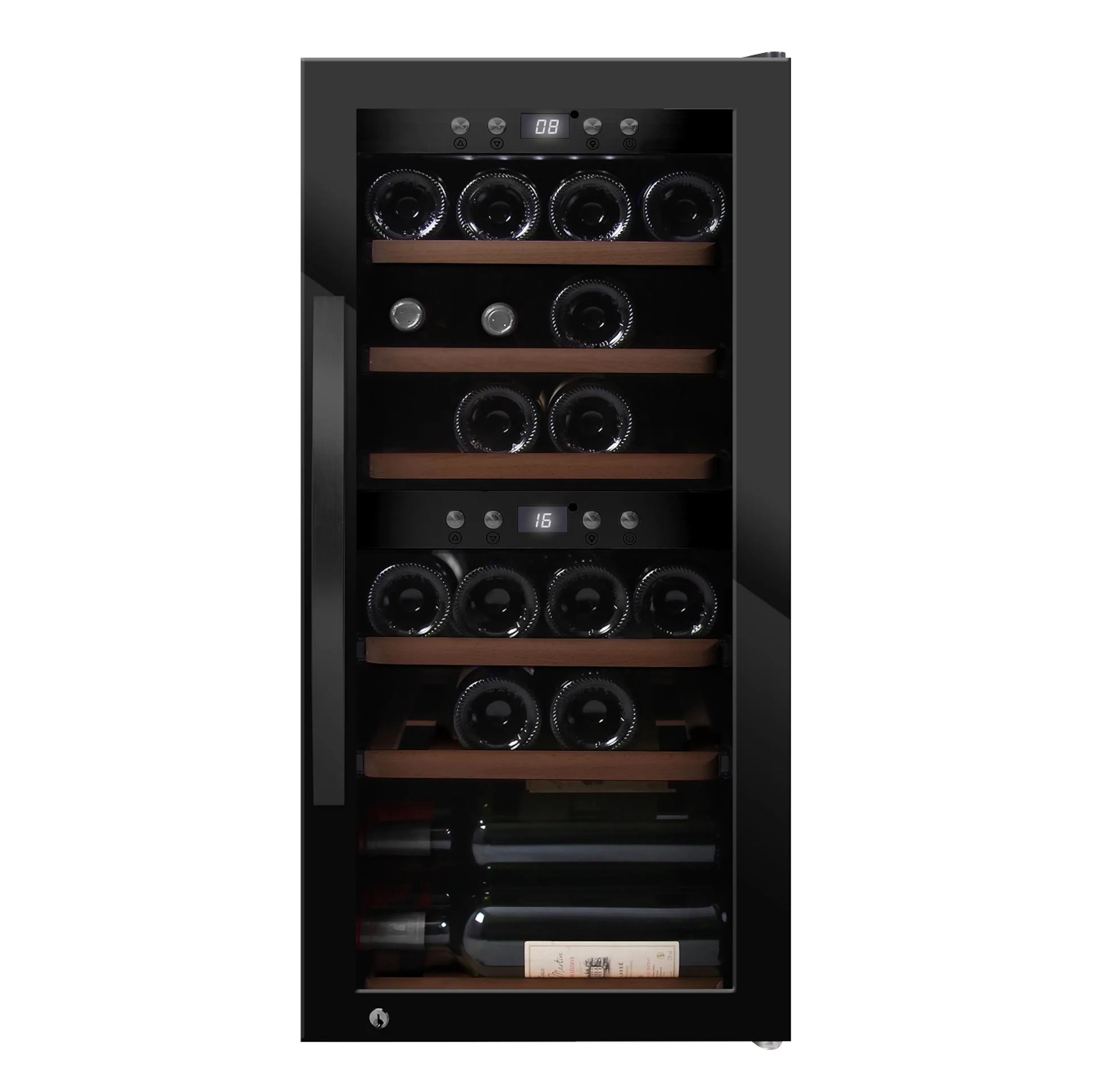 Fristående vinkyl mQuvée WineExpert 24 Fullglass Black