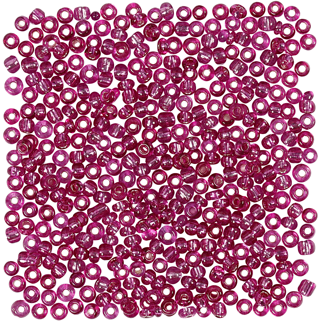 Rocaipärlor Creativ Company D3 mm Stl 8/0 Hålstl 0,6-1,0 mm 1 Förp Lilametall, 0,025 Kg