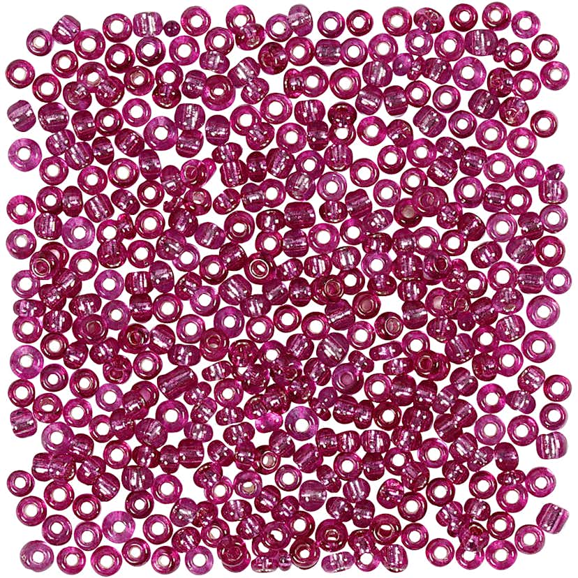 Rocaipärlor Creativ Company D3 mm Stl 8/0 Hålstl 0,6-1,0 mm 1 Förp Lilametall, 0,025 Kg