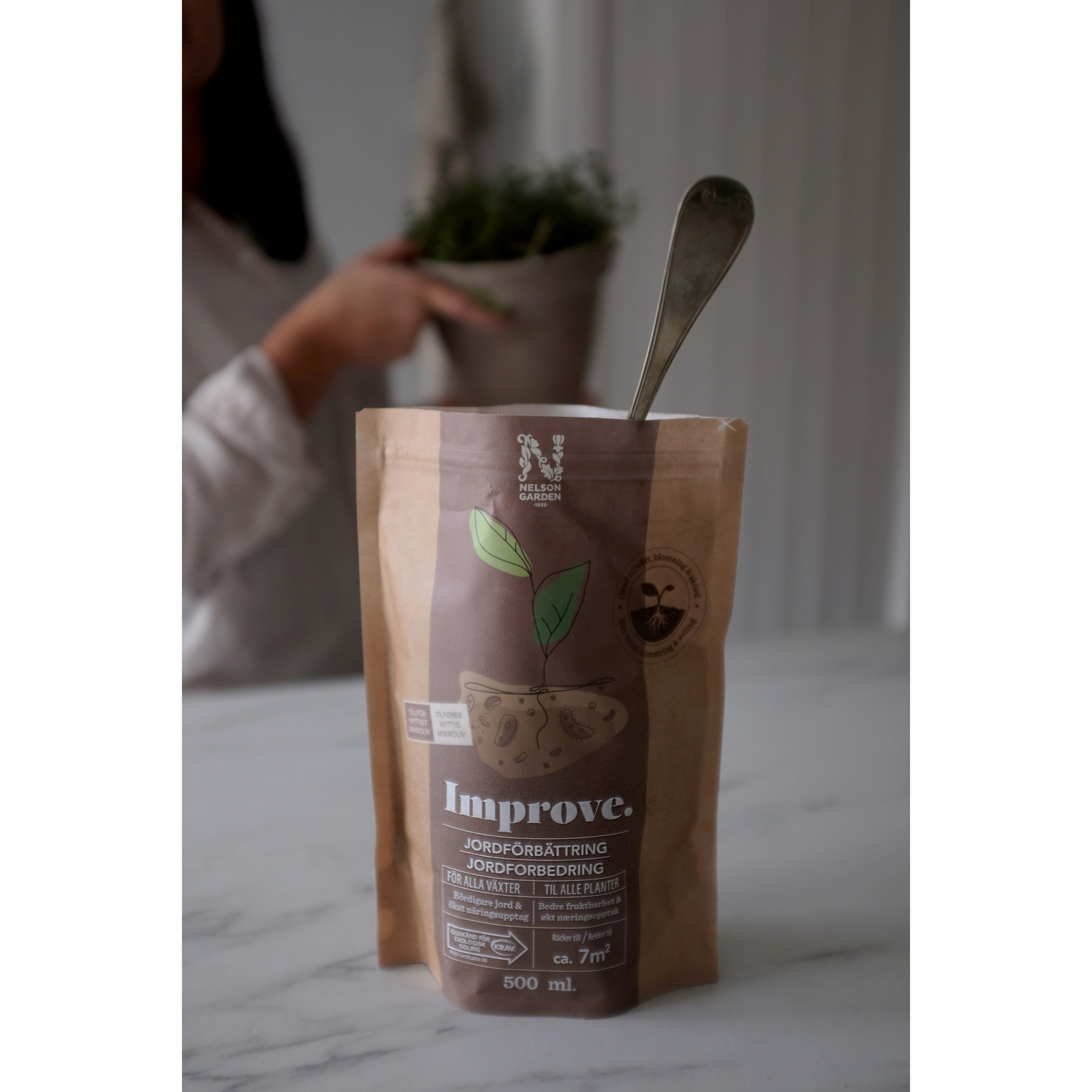 Växtnäring Nelson Garden Jordförbättring Improve Krav 500 ml