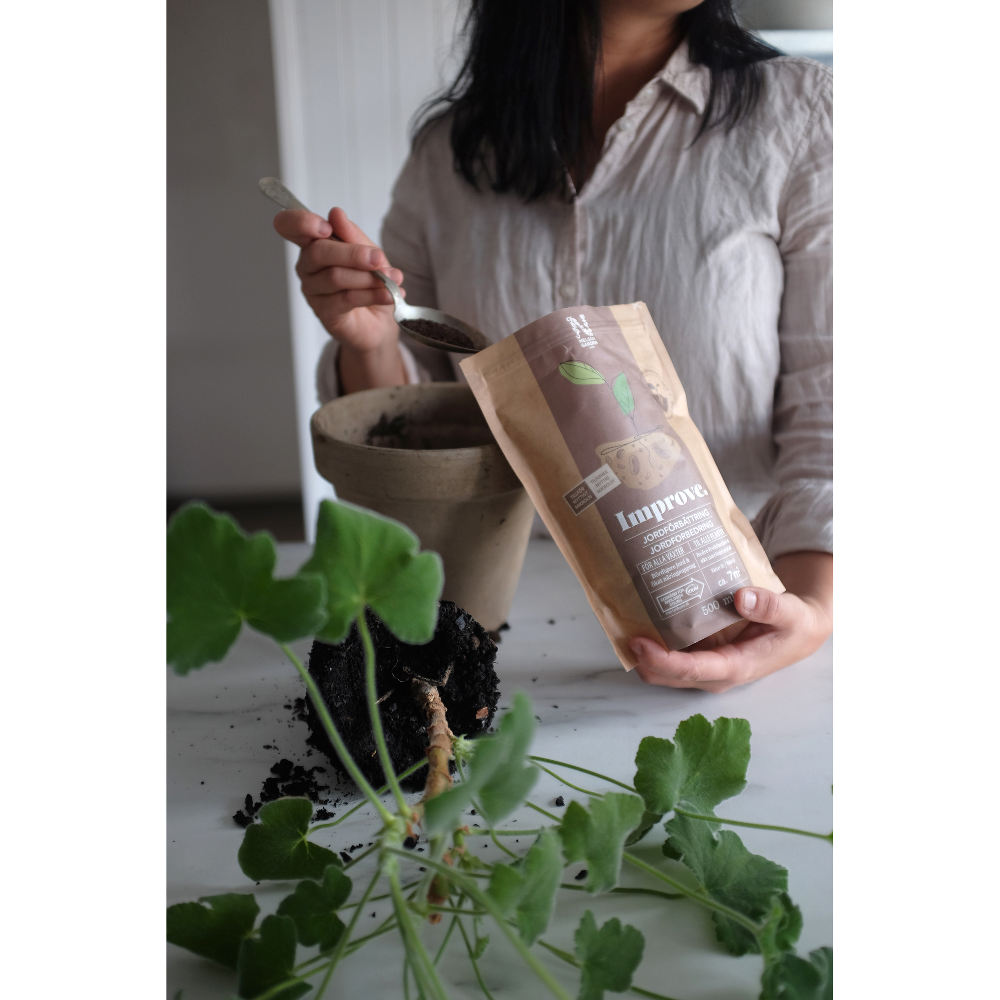 Växtnäring Nelson Garden Jordförbättring Improve Krav 500 ml