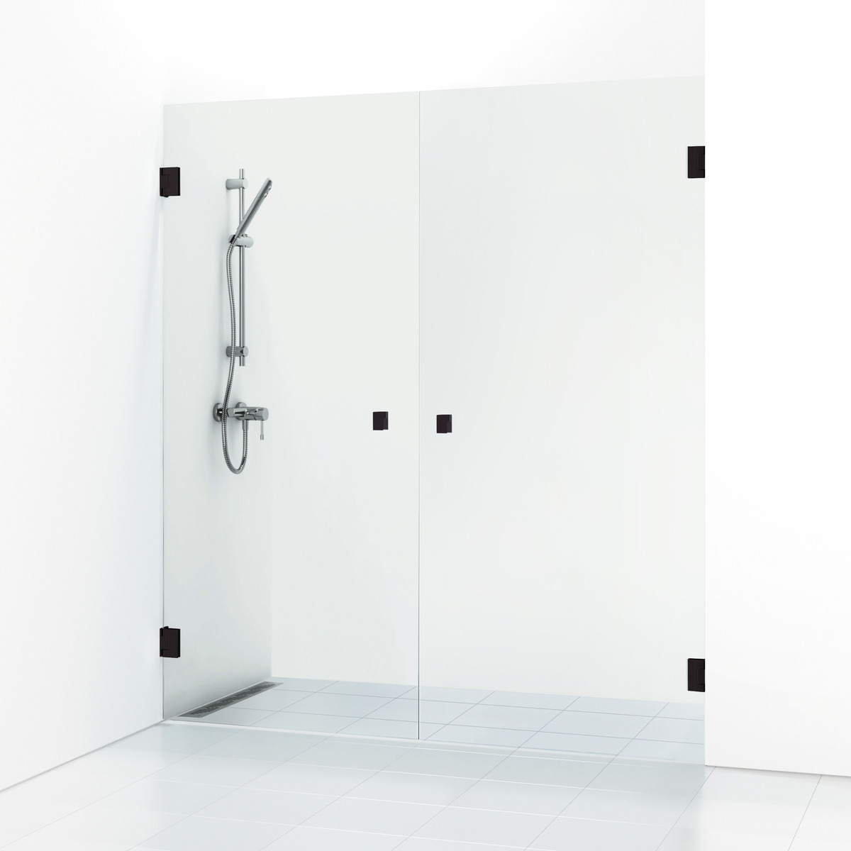 Duschdörr Svedbergs 180° Rak Dubbel