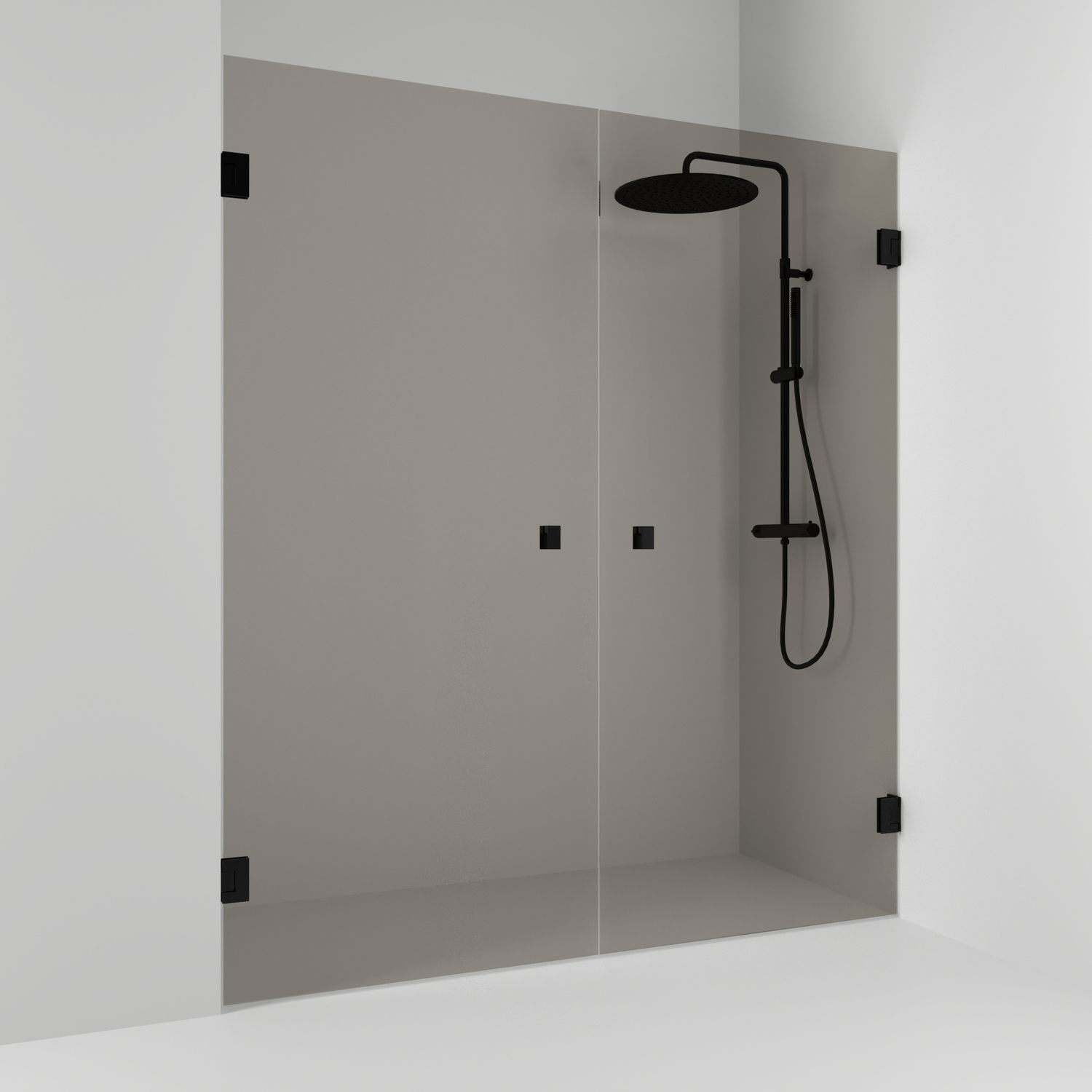 Duschdörr Svedbergs 180° Rak Dubbel