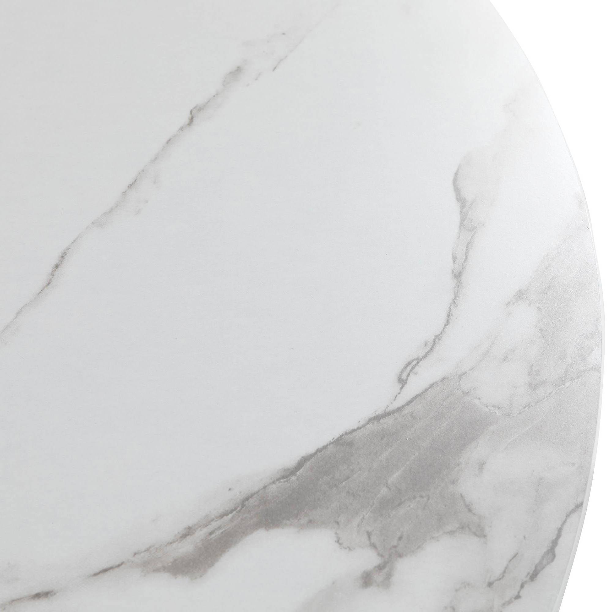 Matgrupp Basic Home Caitly Runt Matbord 100 Svart Bas cm med 4 Shell Matstol