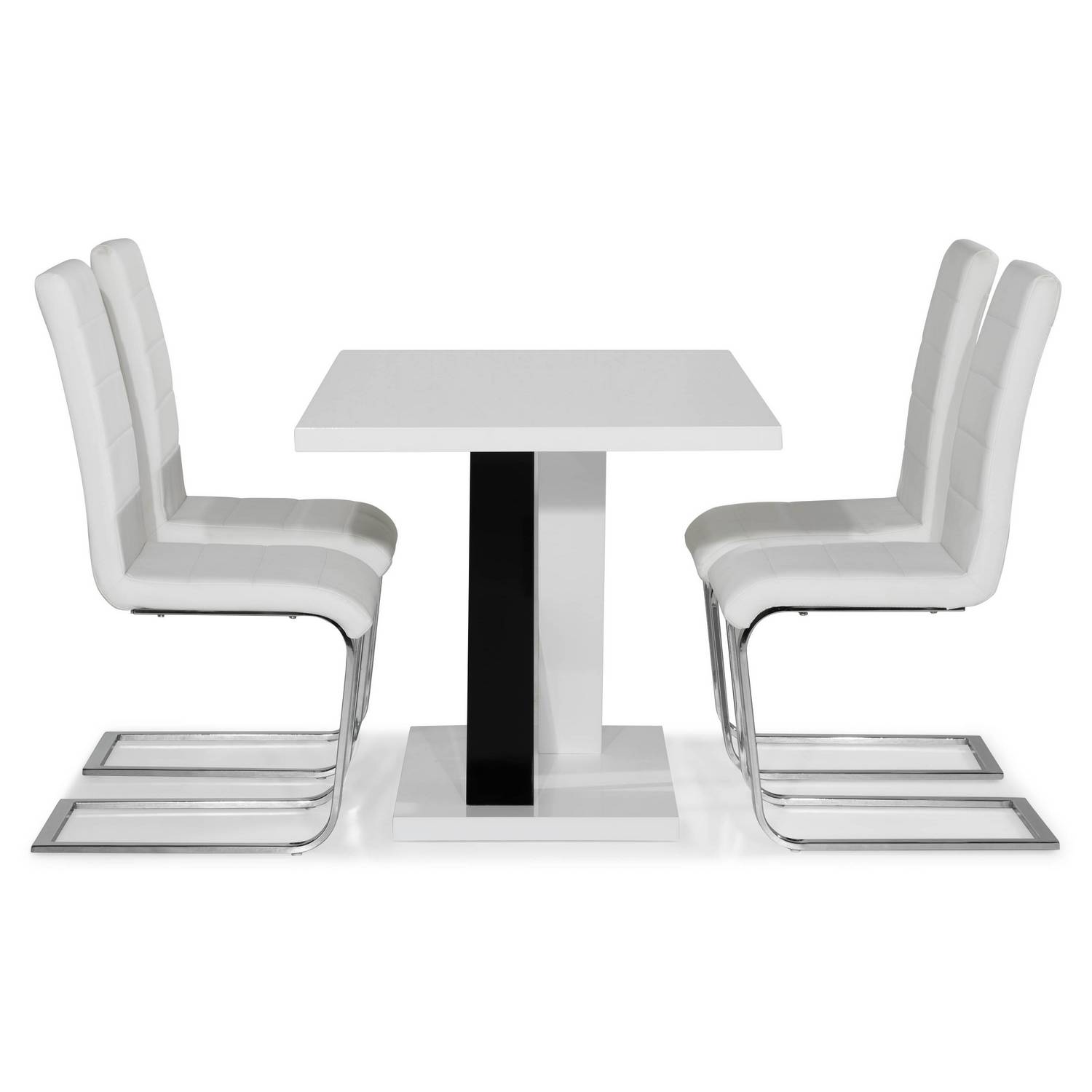 Matgrupp Scandinavian Choice Cesi Rektangulärt Matbord 140 cm med 4 Cibus Matstol