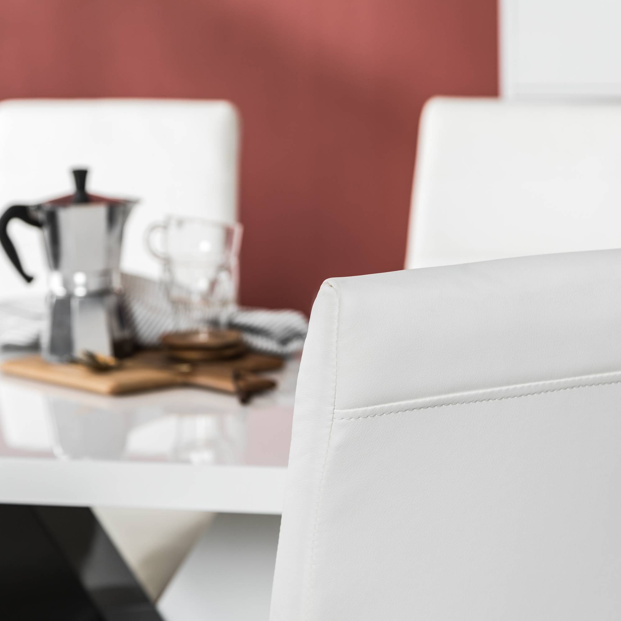 Matgrupp Scandinavian Choice Cesi Rektangulärt Matbord 140 cm med 4 Cibus Matstol