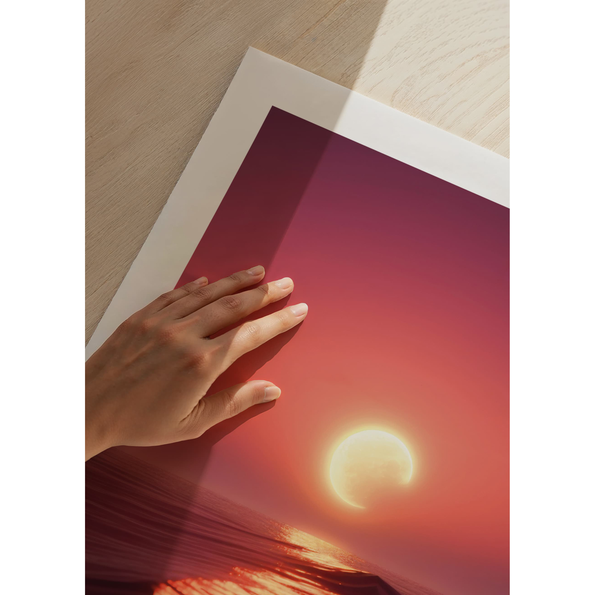 Poster Gallerix Moon Setting