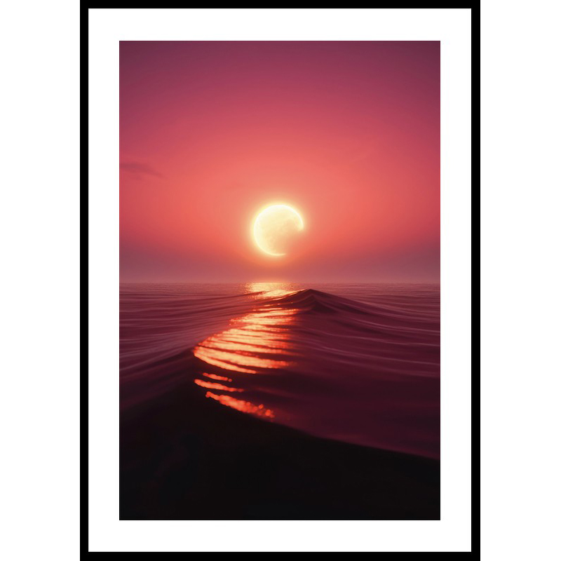 Poster Gallerix Moon Setting