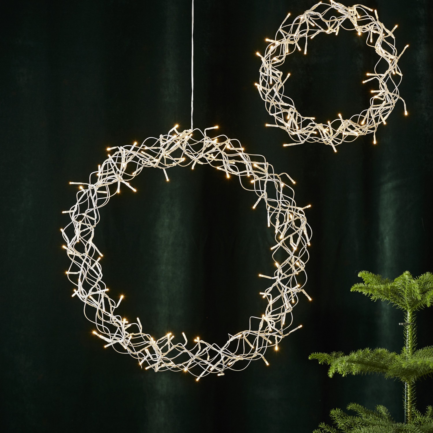 Krans Star Trading Curly LED Höjd 300 mm 690121