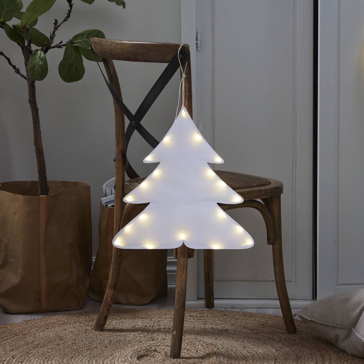 Hängande Dekoration Star Trading Milla Gran med LED