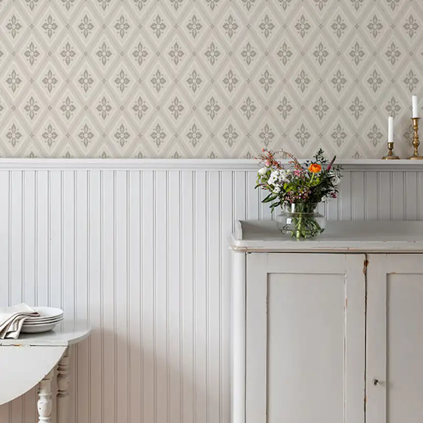 Tapet Duro Gammalsvenska Astrid Beige/Guld 692-01