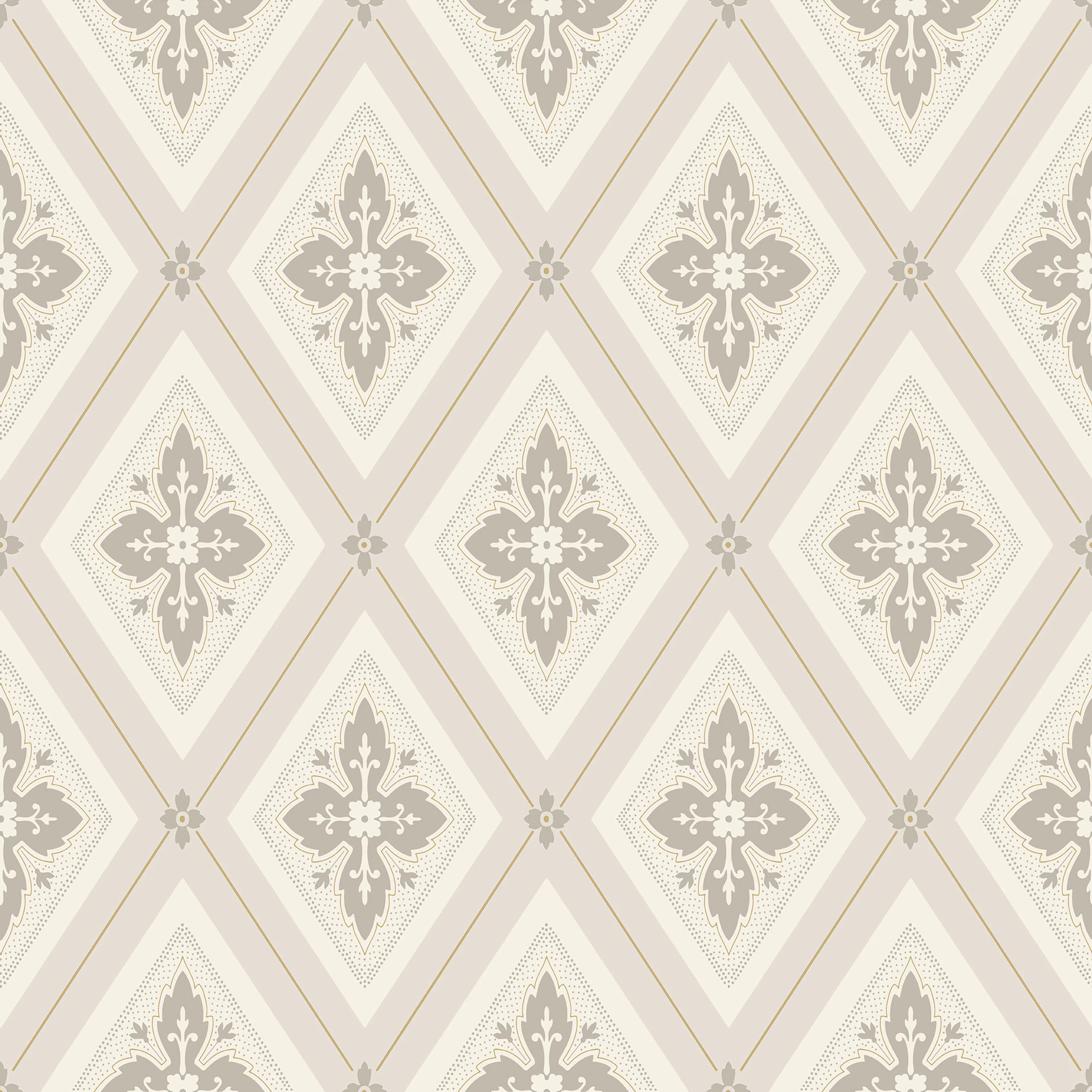 Tapet Duro Gammalsvenska Astrid Beige/Guld 692-01
