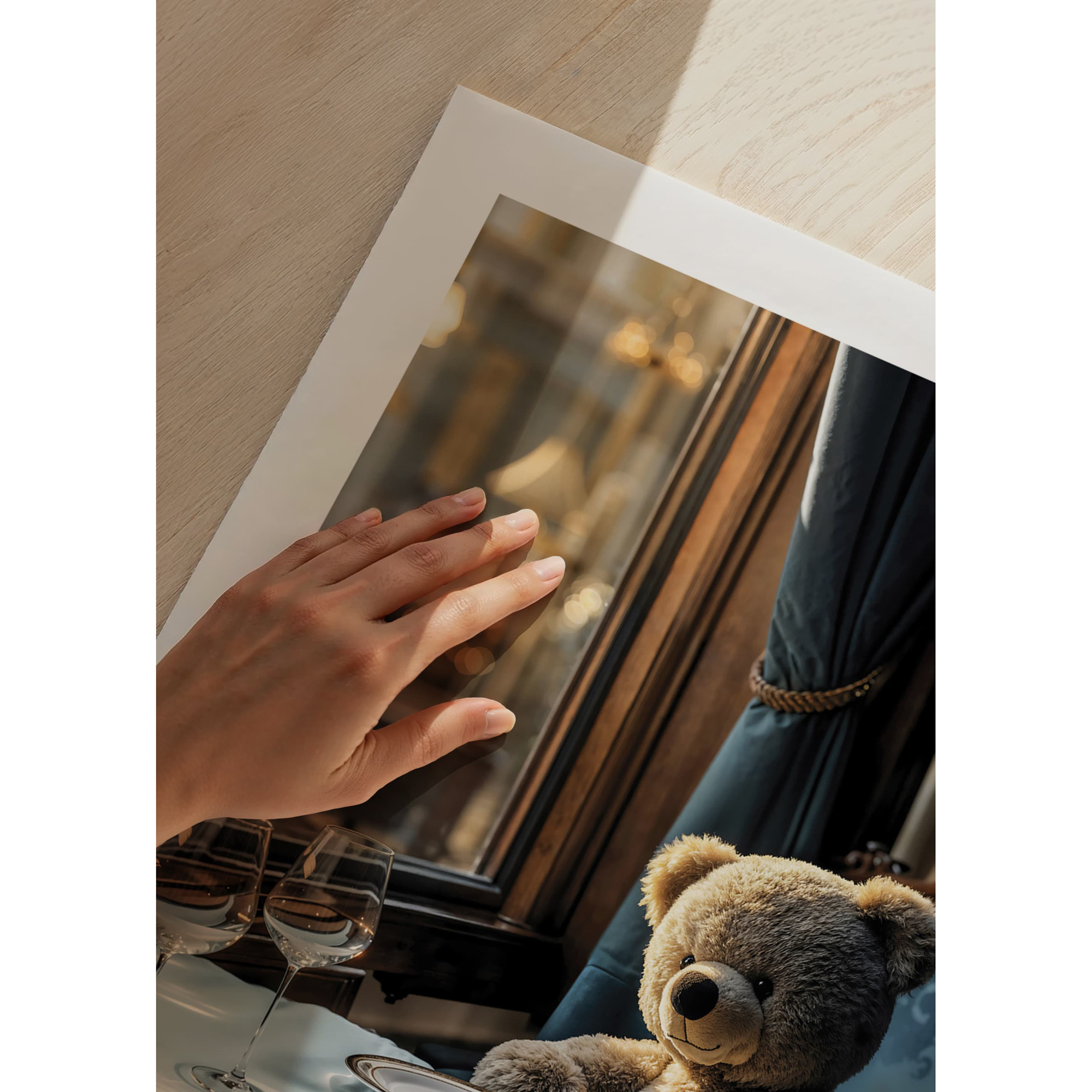 Poster Gallerix Teddy At The Dining Table