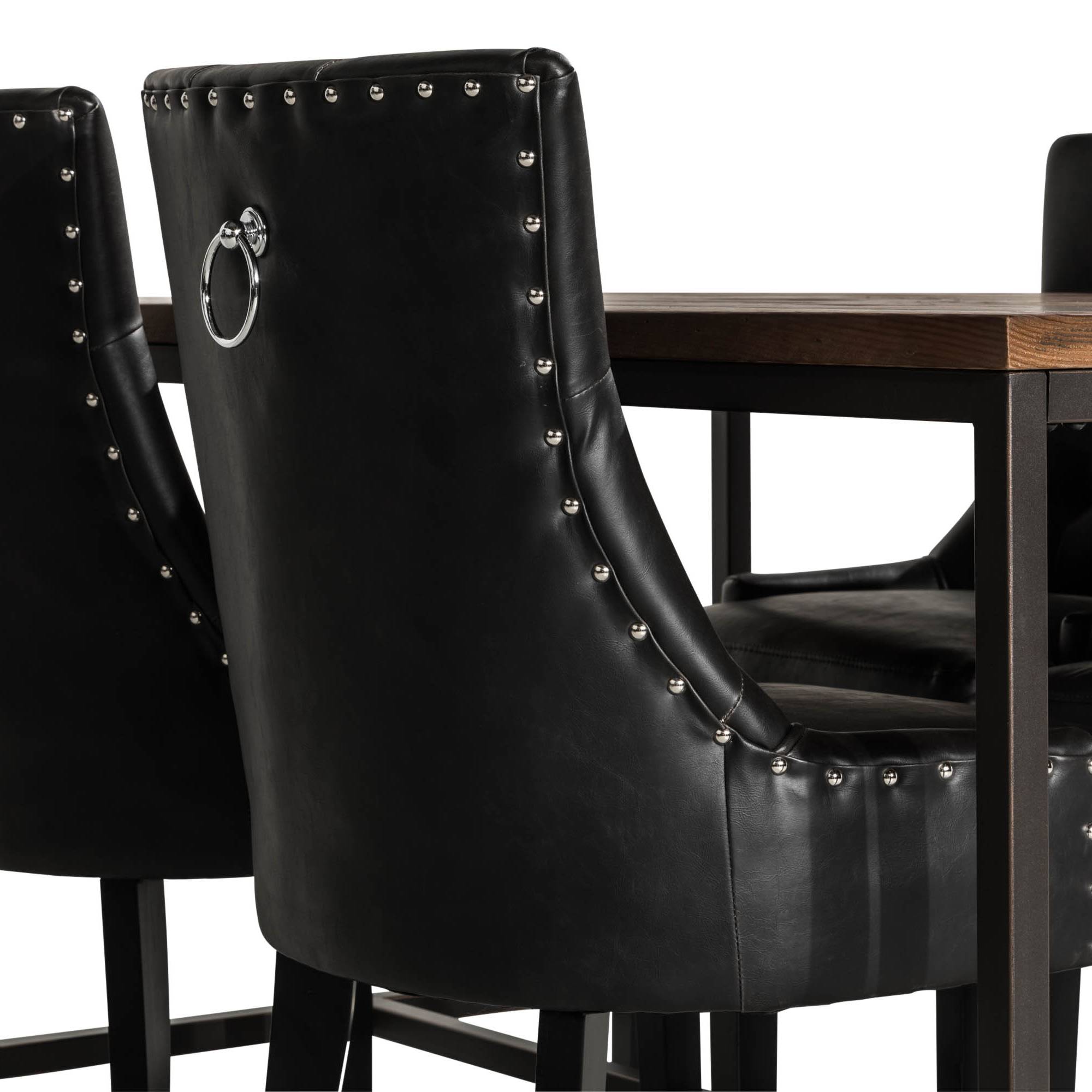 Matgrupp Bloomington Wilmer Rektangulärt Matbord 140 cm med 4 Tone Matstol