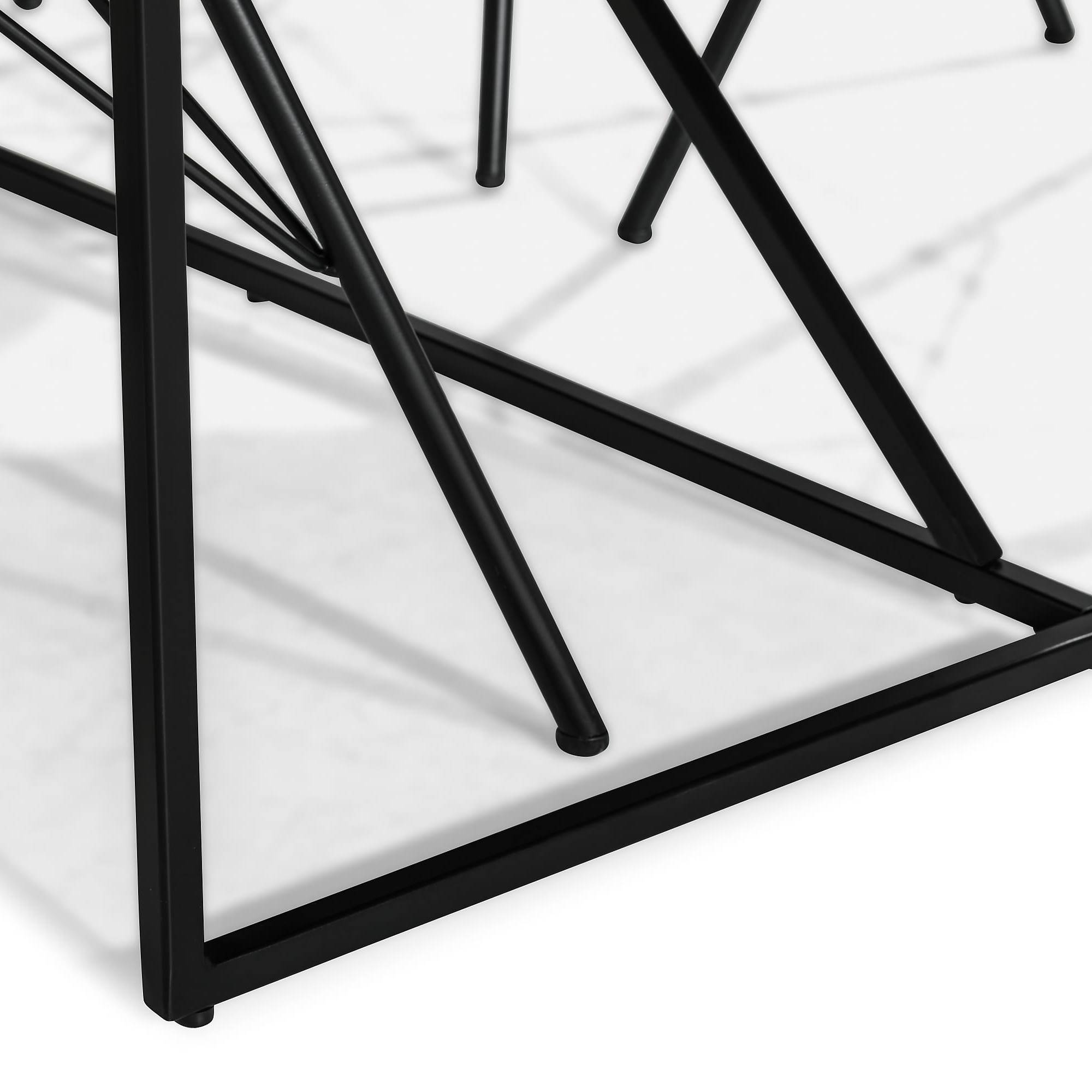 Matgrupp Basic Home Indy Rektangulärt Matbord 180 cm med 6 Shell Matstol