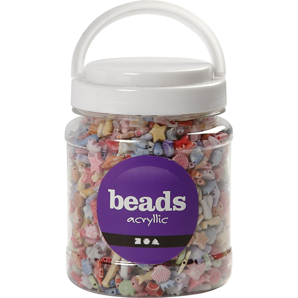 Pärlor Creativ Company Pastellmix Stl 9-12 mm Hålstl 1,2 mm 1 Burk