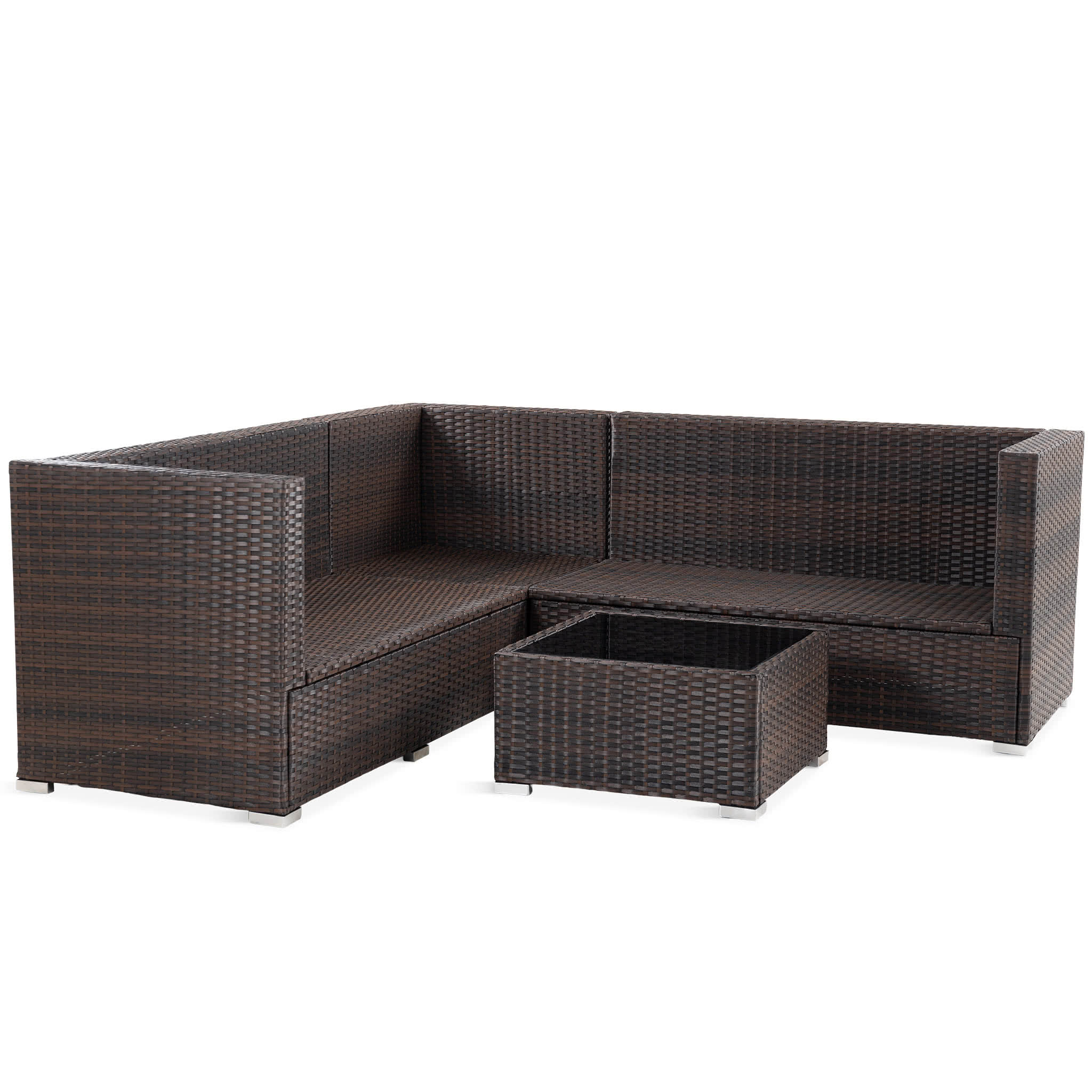 Loungegrupp Lyfco Vrångö för Balkong med Förvaring Brun