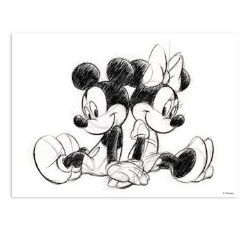 Tavla Disney Mickey & Minnie Sitting