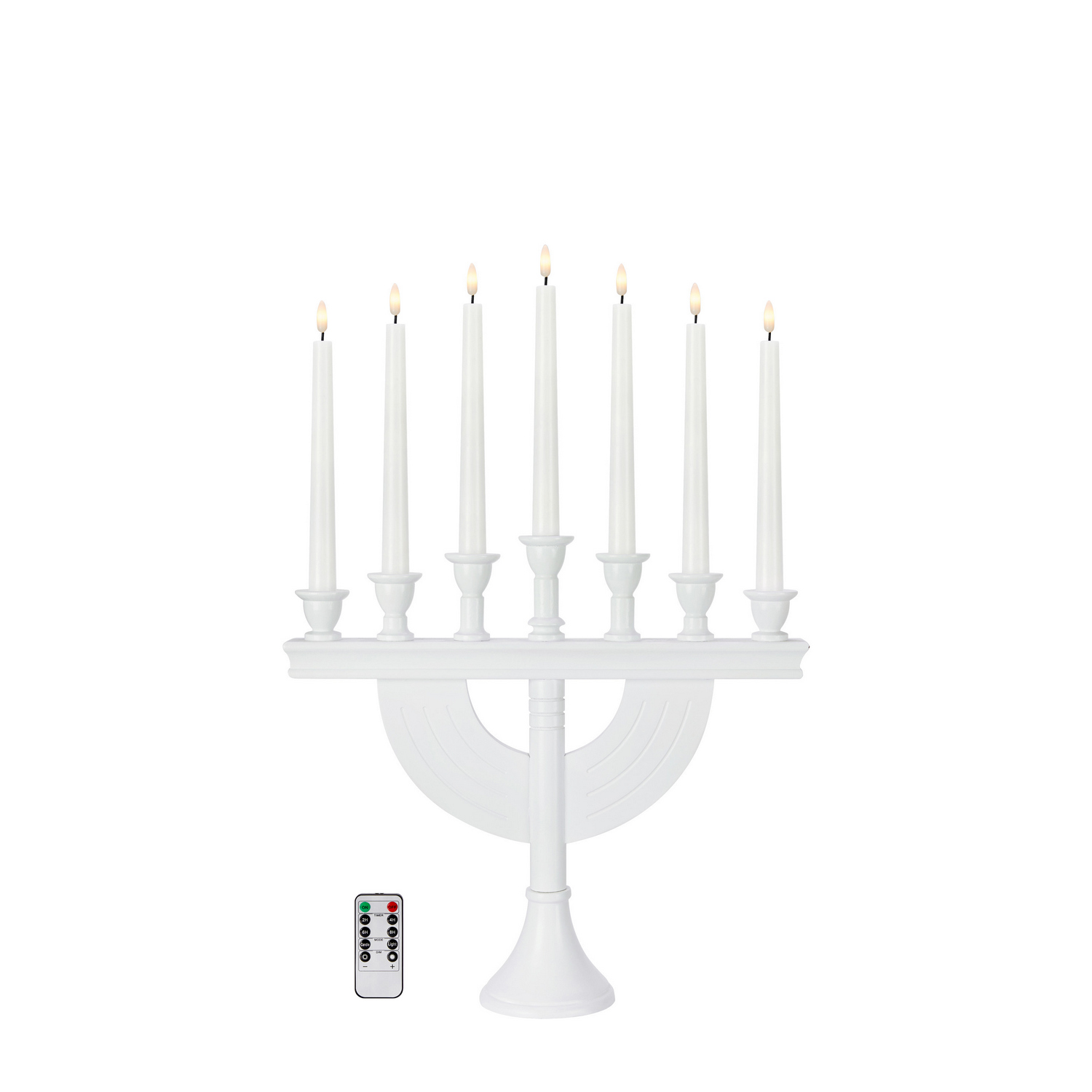 Adventsljusstake Markslöjd Torpa Träljusstake 7 Ljus Batteridriven Portabel Julbelysning