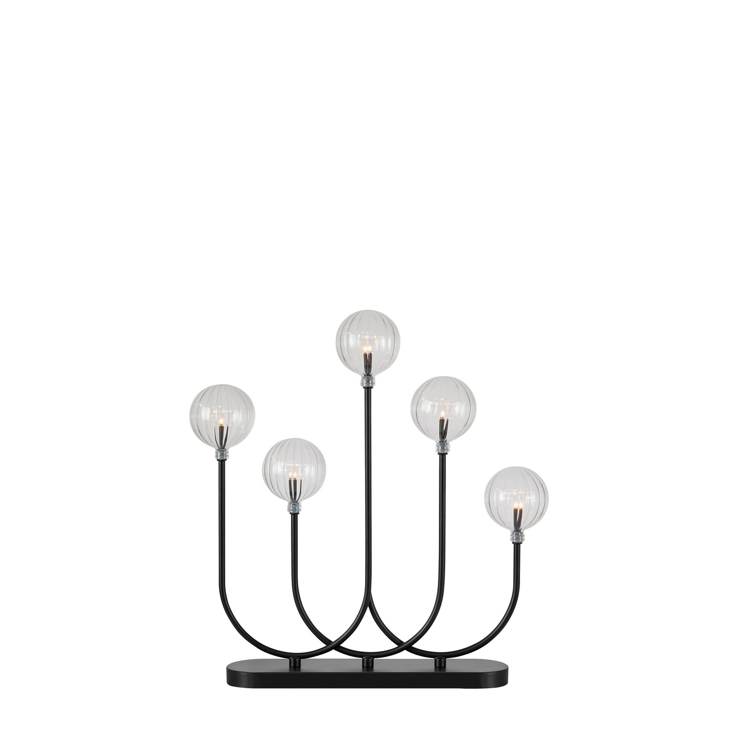 Adventsljusstake Markslöjd Soro Ljusstake med Glaskupor 5 Ljus