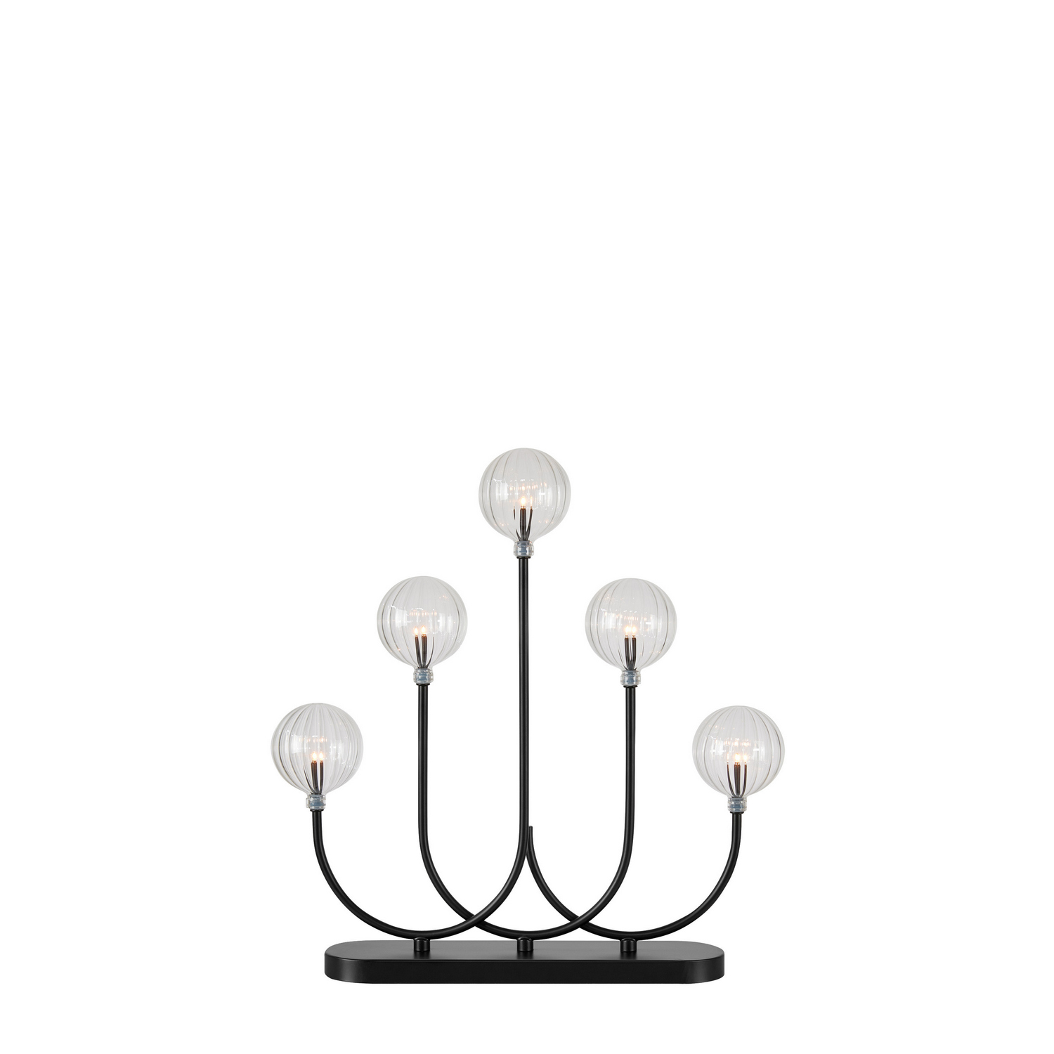 Adventsljusstake Markslöjd Enys Ljusstake med Glaskupor 5 Ljus