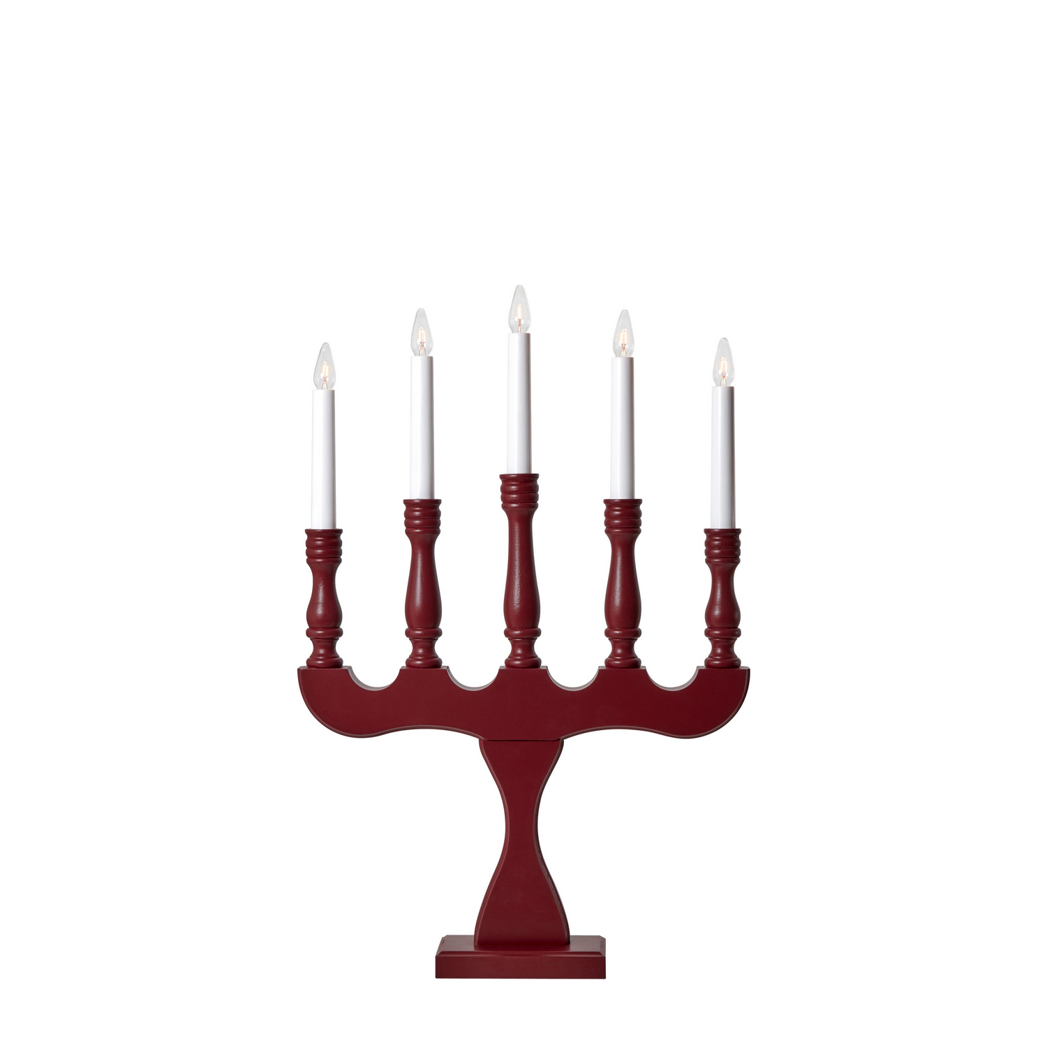 Adventsljusstake Markslöjd Svaneholm Träljusstake 5 Ljus