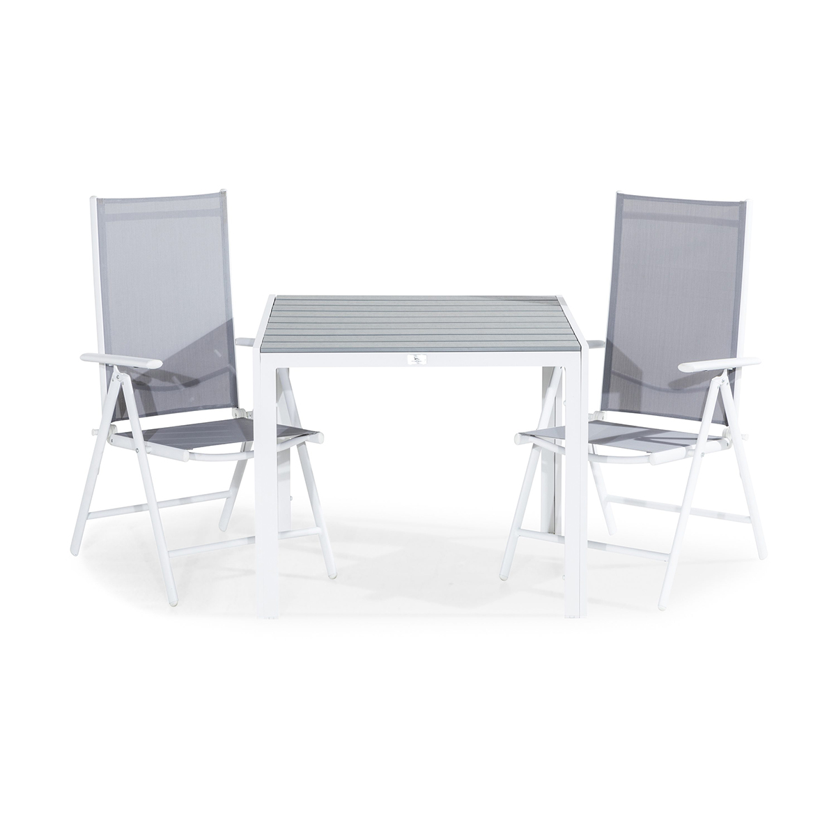 Trädgårdsgrupp Comfort Garden Tunis Matgrupp Utomhus 90x90 + 2 Maggie Positionsstol