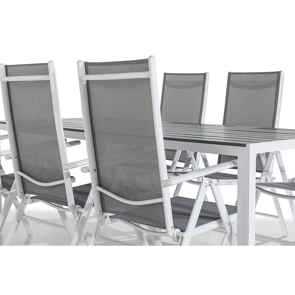 Matgrupp Comfort Garden Tunis med 6 Maggie Positionsstolar