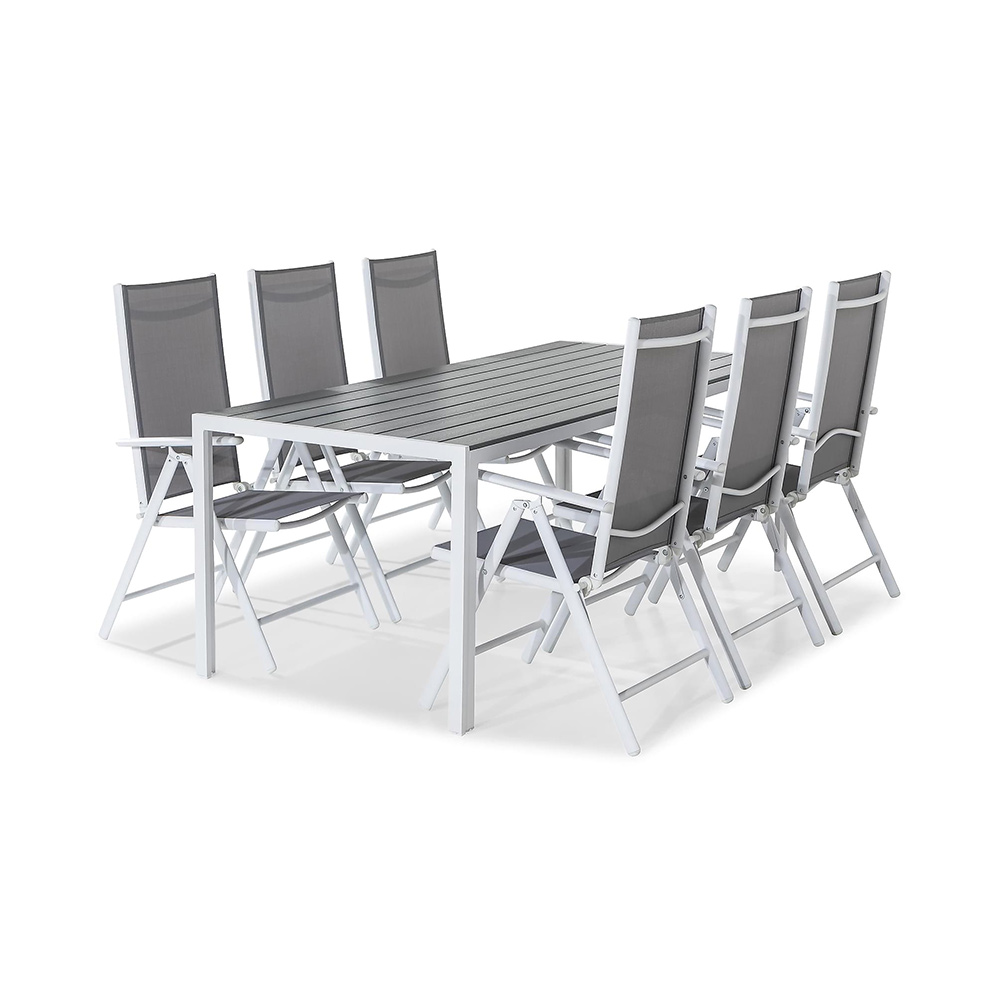 Matgrupp Comfort Garden Tunis med 6 Maggie Positionsstolar