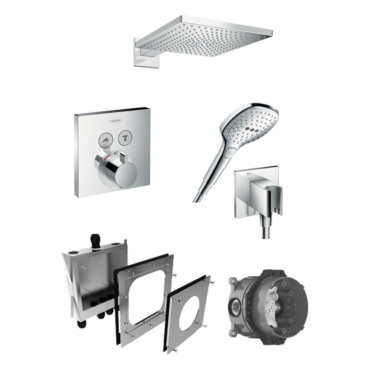 Takdusch Hansgrohe Raindance E Select Inbyggnadspaket