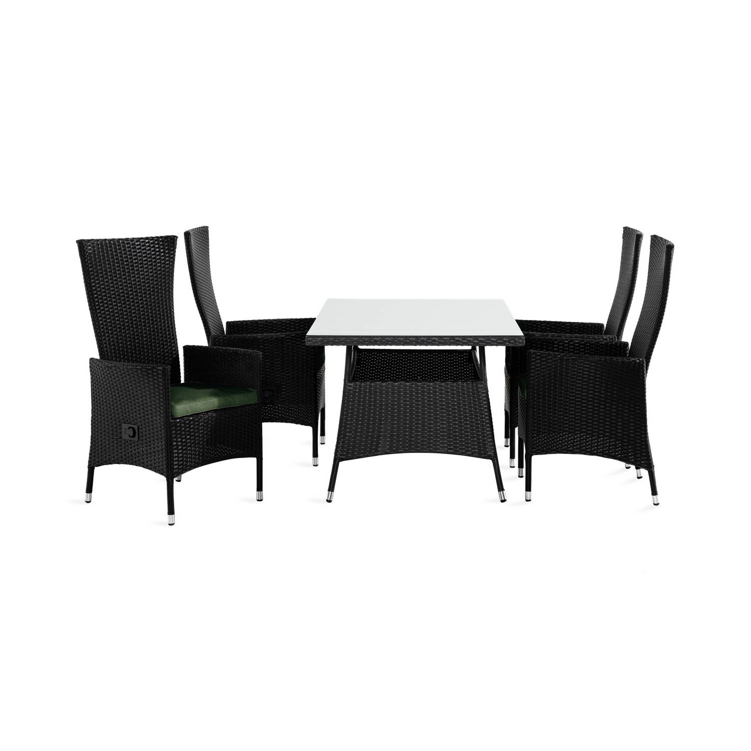 Matgrupp Comfort Garden Thor Matgrupp Utomhus 140x90 med 4 Jenny Fåtölj Ställbar m Dyna