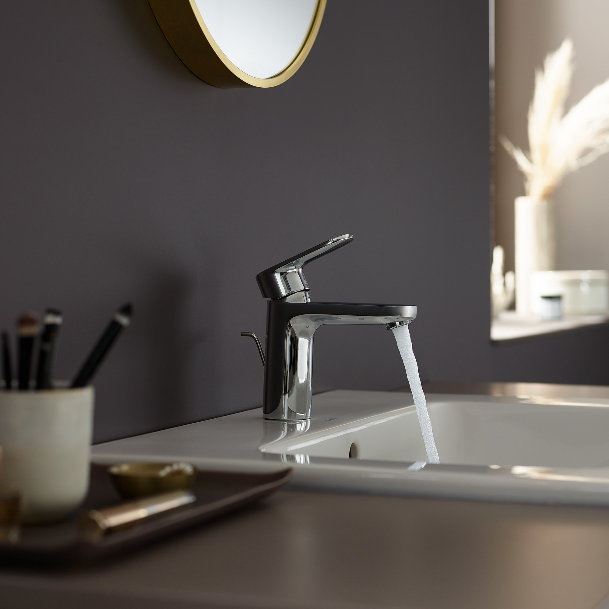 Tvättställsblandare Hansgrohe Vernis Blend 100 med Lyftventil