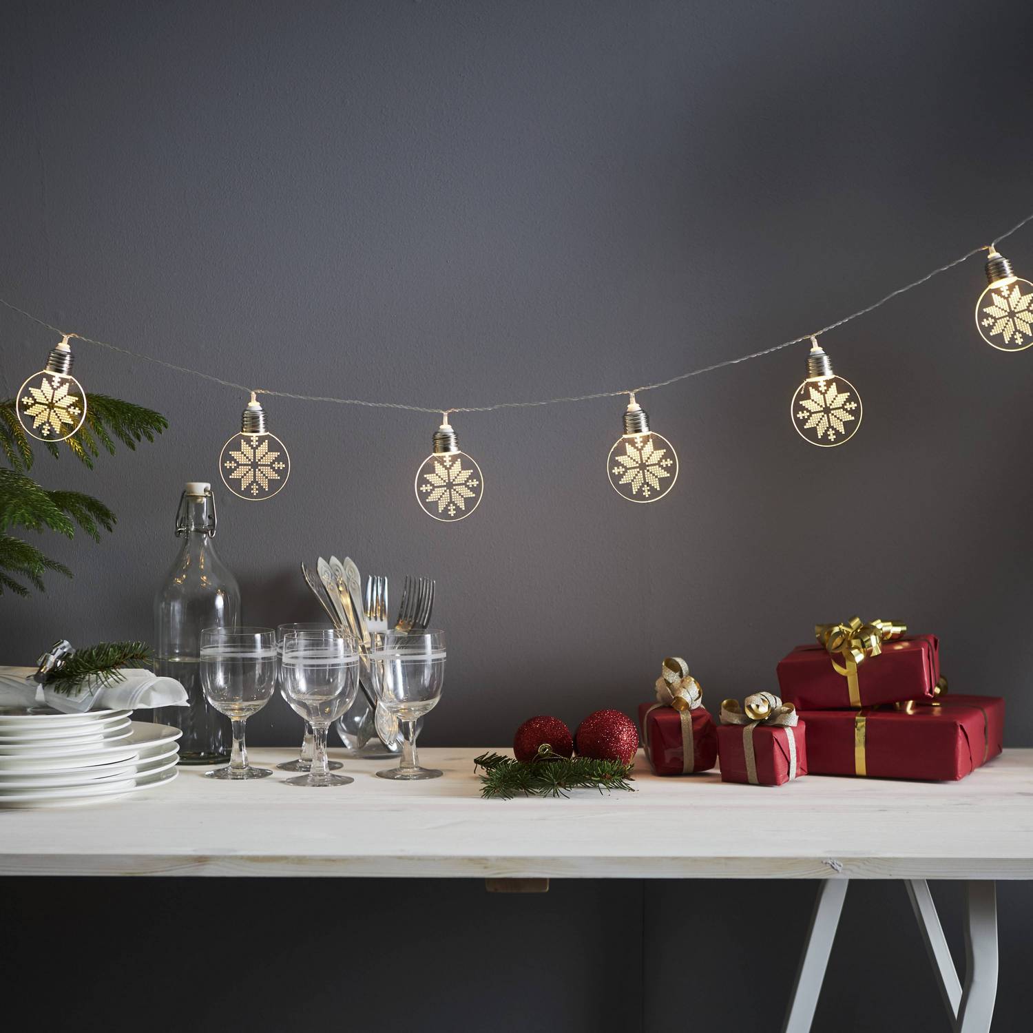 Ljusslinga Star Trading Ornament Batteridriven LED-slinga