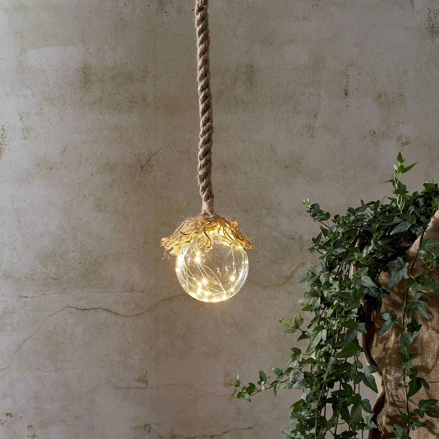 Hängande Julbelysning Star Trading Jutta Glasdekoration