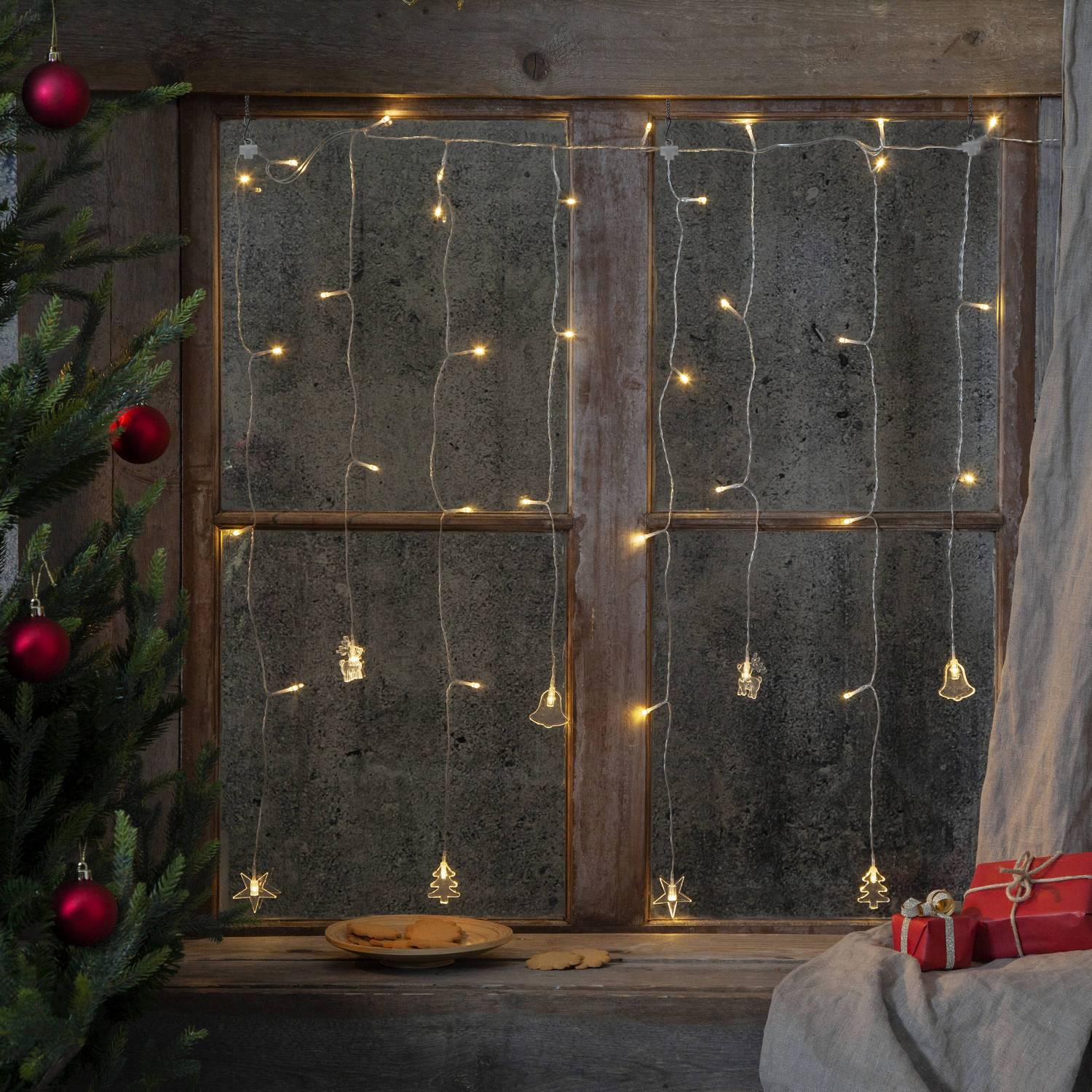 Ljusgardin Star Trading Decy Hängande Gardinslinga LED