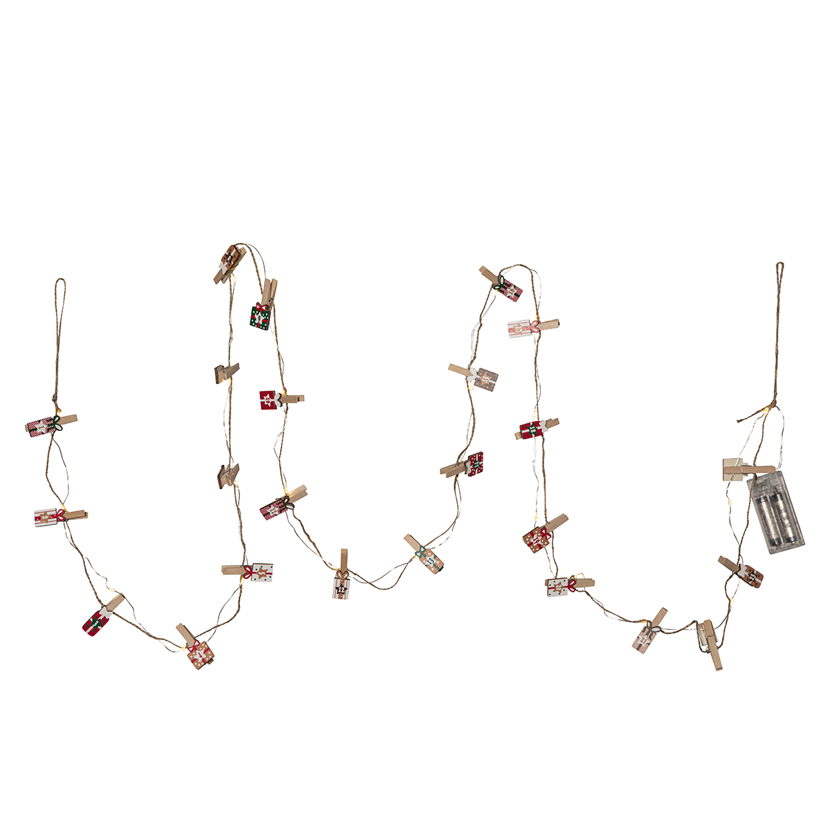 Ljusslinga Star Trading Clippy Advent LED Batteridriven