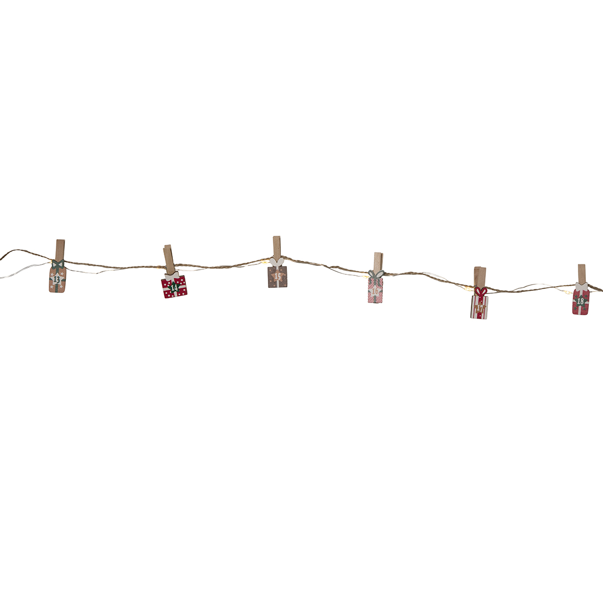 Ljusslinga Star Trading Clippy Advent LED Batteridriven