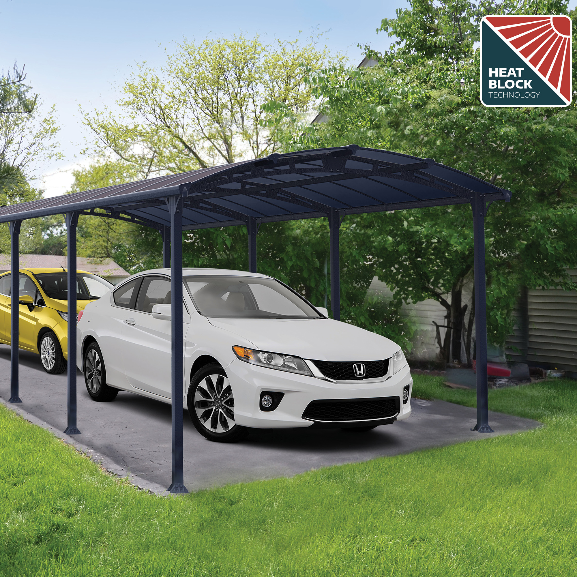 Dubbel Carport Canopia by Palram Arcadia I Metall 3,6x8,5 m