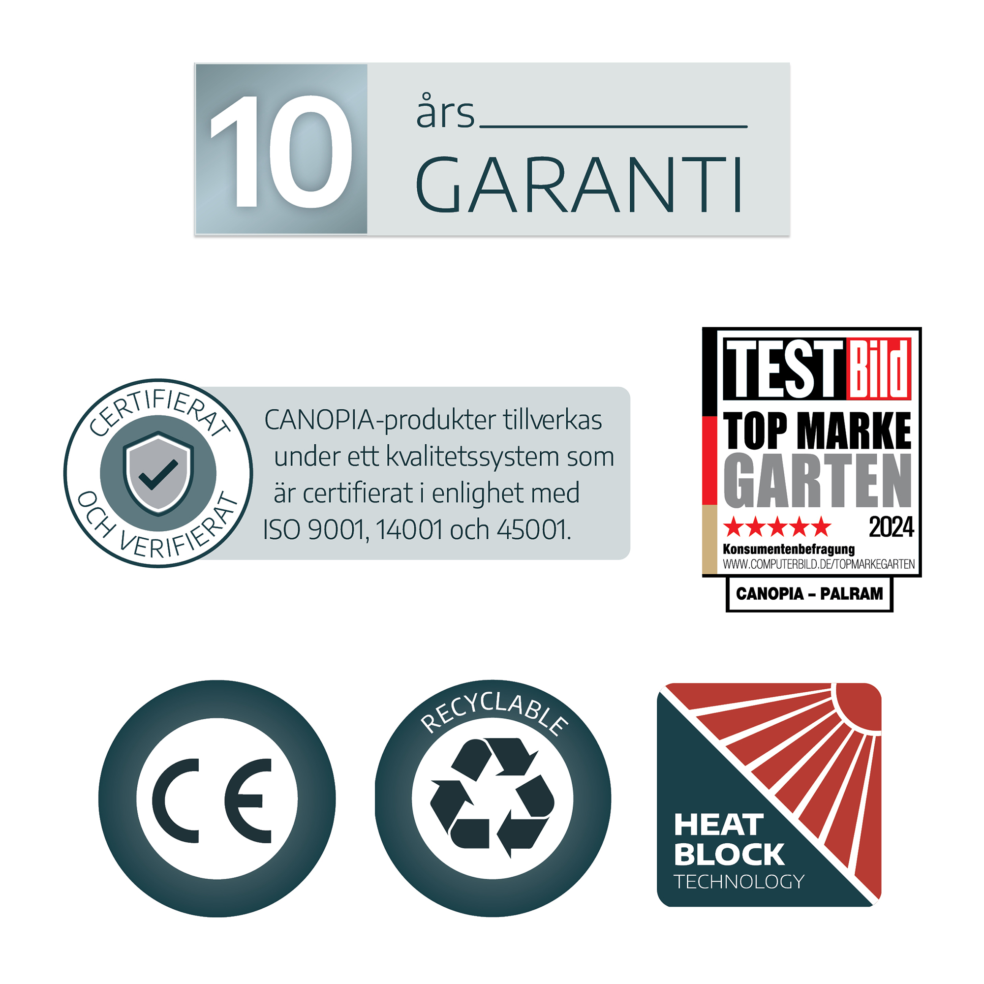 Carport Canopia by Palram Alpine I Metall För Husbil 3,6x6,5 m