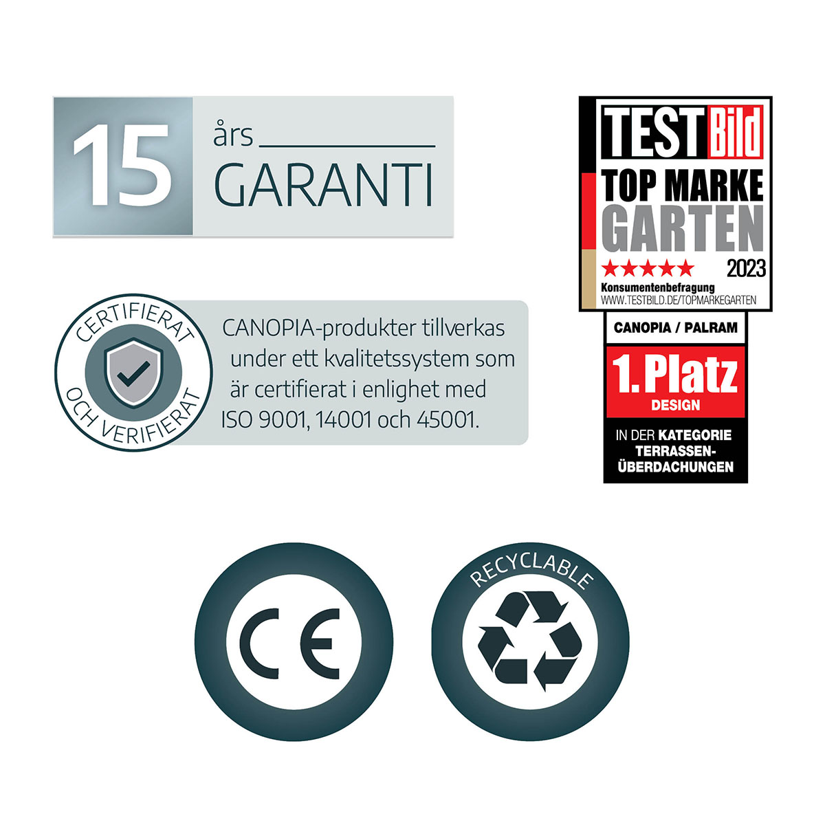 Altantak Canopia by Palram Stockholm