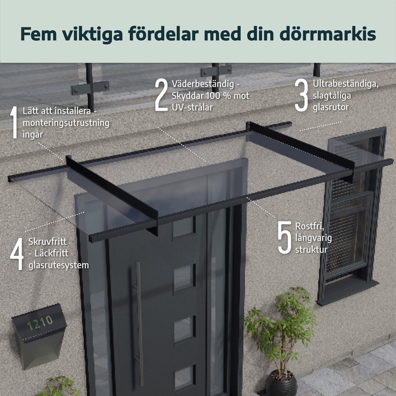 Entrétak Canopia by Palram Göteborg XL 6705 mm