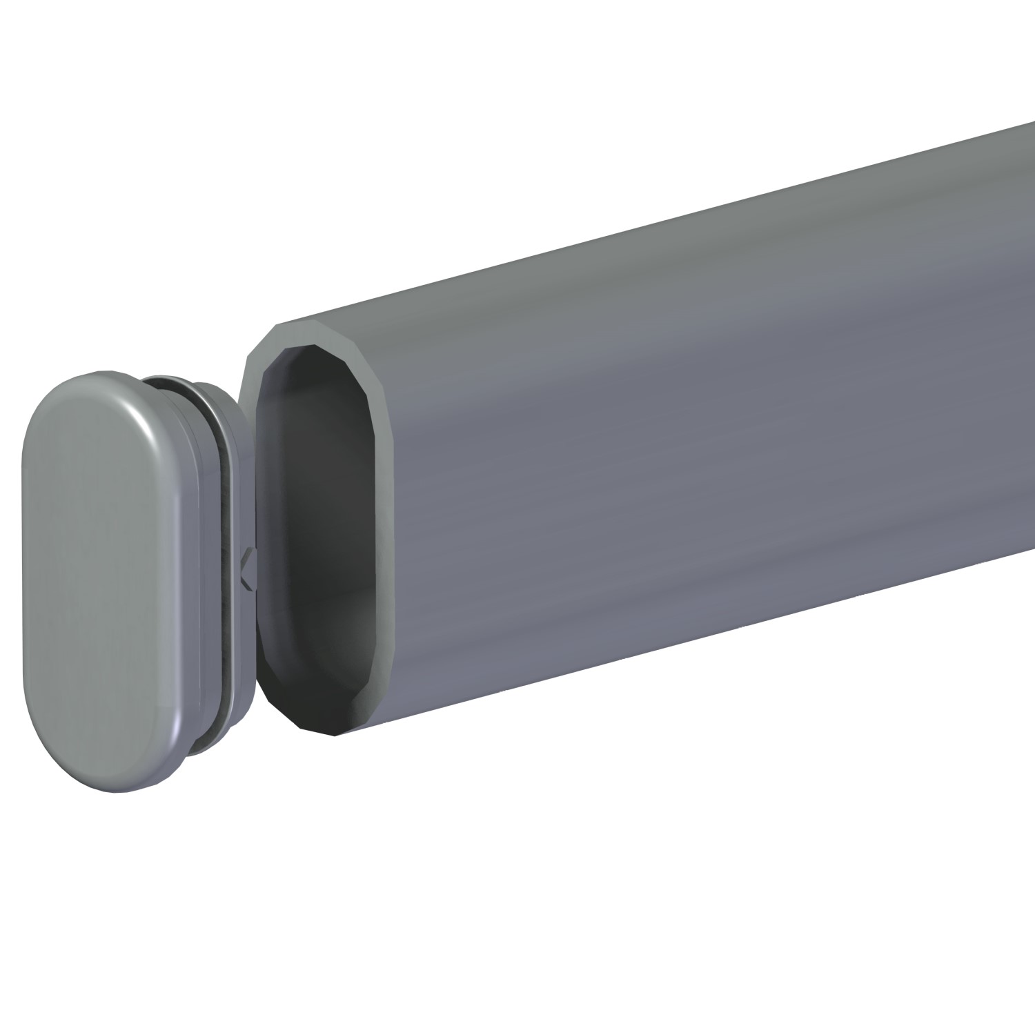 Ändplugg Lundbergs Wide till Klädstång